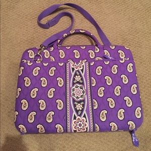 Purple paisley laptop case